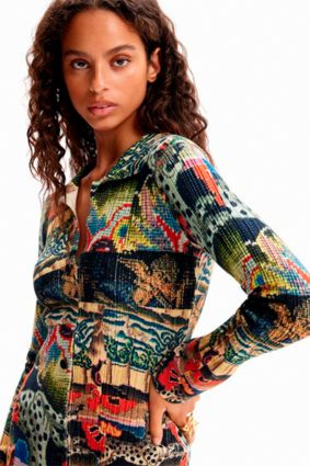 Desigual Dress Beige Safari