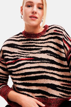 Desigual Pullover Camel