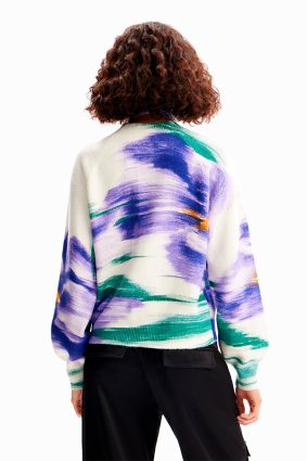 Desigual Pullover Crudo Print