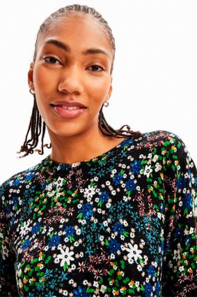 Desigual Pullover Negro