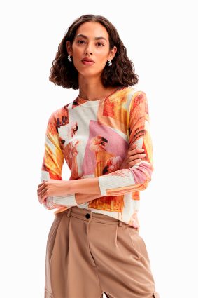 Desigual Pullover Rosa