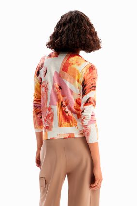 Desigual Pullover Rosa