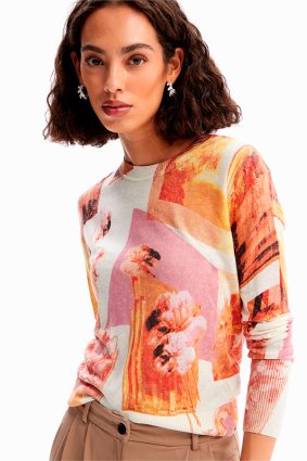 Desigual Pullover Rosa