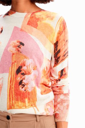 Desigual Pullover Rosa