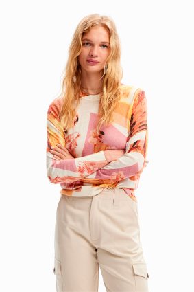 Desigual Pullover Rosa