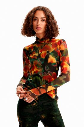 Desigual T-Shirt Kaki Oscuro