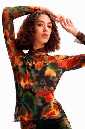 Desigual T-Shirt Kaki Oscuro