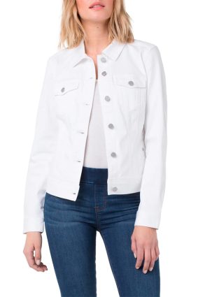 Liverpool Classic Jean Jacket Bright White