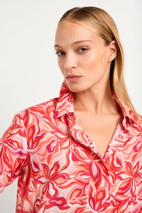 Mela Purdie Soft Shirt Tangello Print