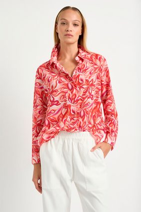 Mela Purdie Soft Shirt Tangello Print