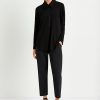 Mela Purdie Zip Collar Sweater Black