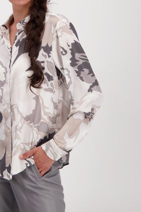 Monari Blouse Floral Print Allover Champgn Ptn