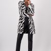 Monari Jacket Knit Coat Zebra Black Ptn