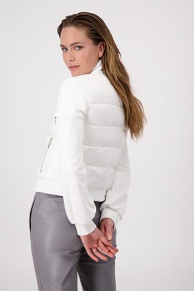 Monari Jacket Quilted & Sweat Off White