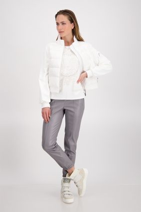 Monari Jacket Quilted & Sweat Off White