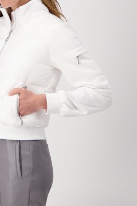 Monari Jacket Quilted & Sweat Off White