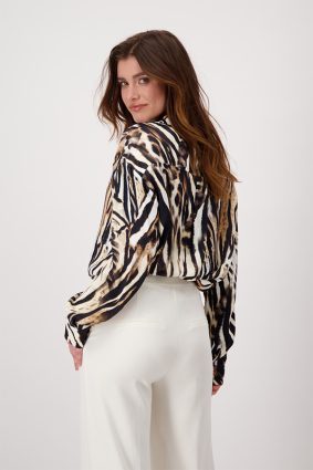 Monari Leo Shirt Blouse Biscuit Ptn