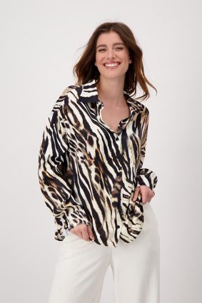 Monari Leo Shirt Blouse Biscuit Ptn