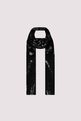 Monari Scarf Sequins Black