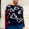 Tinta and Bariloche Danka Knitwear Navy