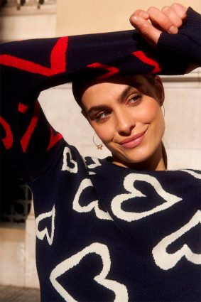 Tinta and Bariloche Danka Knitwear Navy