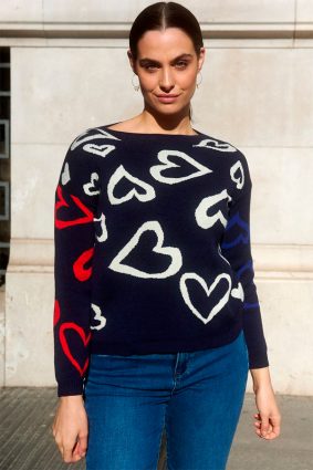 Tinta and Bariloche Danka Knitwear Navy