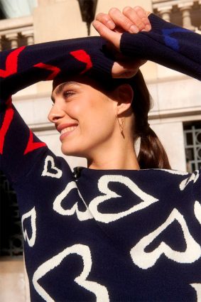 Tinta and Bariloche Danka Knitwear Navy