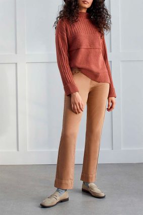 Tribal 5 Pocket Pull On Pant Cinnamon