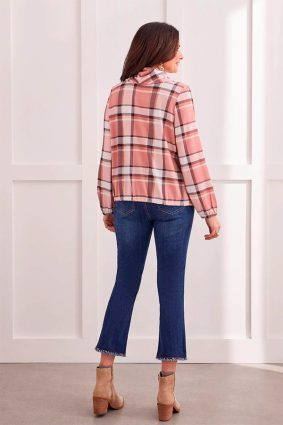 Tribal Audrey Pull-On Straight Crop Pant Bluemoon