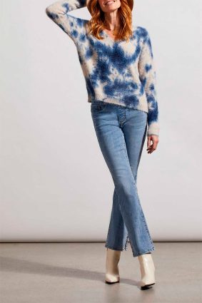 Tribal V-Neck Sweater Bluequilt