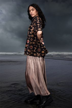 Curate Daring Diva Skirt Mushroom