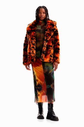 Desigual Coat Apricot
