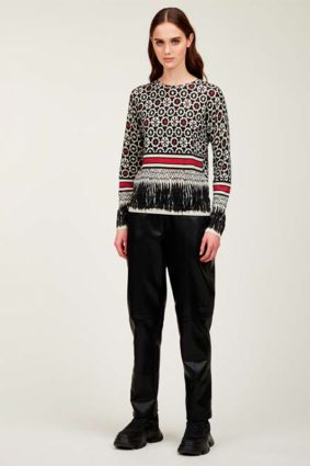 Jeis Girocollo St. Batik Knit Nero