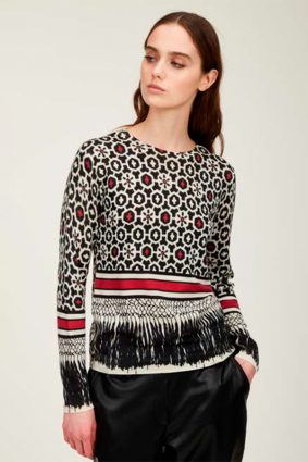 Jeis Girocollo St. Batik Knit Nero