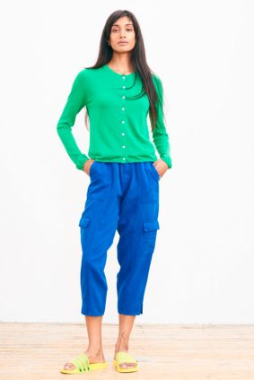 Jumper 1234 Featherweight Cardigan Bright Green