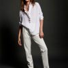 Mela Purdie Frill Neck Blouse White