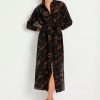 Mela Purdie Tie Shirt Dress Shadow Print