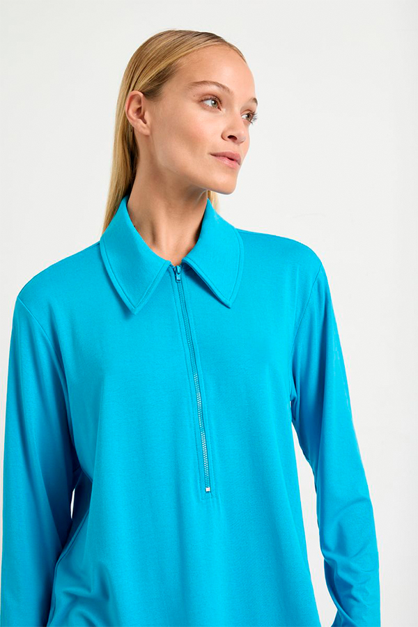 Mela Purdie Zip Collar Sweater Jewel