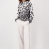 Monari All-Over Leopard Print T-Shirt Frz Grn Ptn