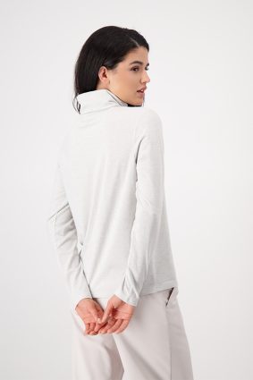 Monari Basic Lurex T-Shirt Stone
