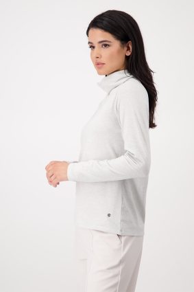 Monari Basic Lurex T-Shirt Stone
