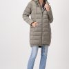Monari Coat Quilted and Stripes Frozen Grn