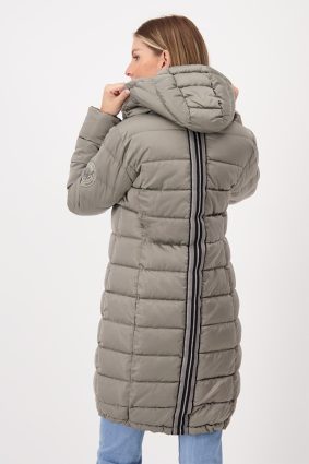 Monari Coat Quilted and Stripes Frozen Grn