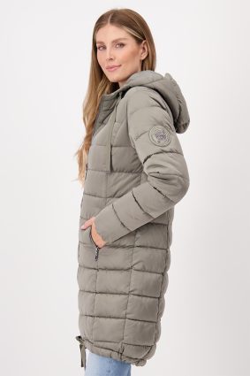 Monari Coat Quilted and Stripes Frozen Grn