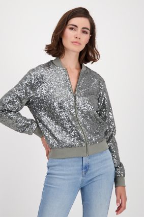 Monari Jacket Sequins Frozen Grn