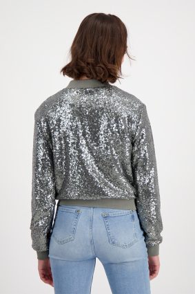 Monari Jacket Sequins Frozen Grn