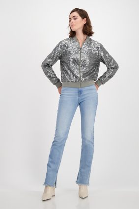 Monari Jacket Sequins Frozen Grn