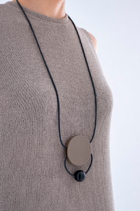 Rosalba Galati Terra Sphere Leather Shapes N Taupe