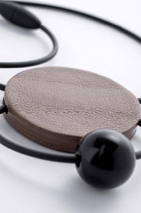 Rosalba Galati Terra Sphere Leather Shapes N Taupe