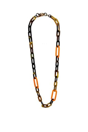 SoYang Horn Long Link Chain N Orange Brown